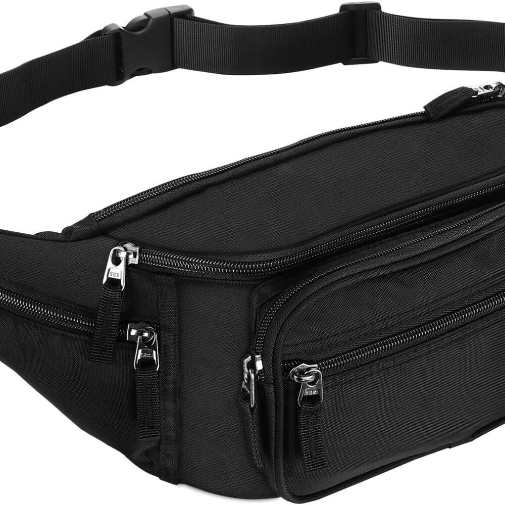 Fanny Pack Waist Packs for Men Women, Waist Bag Hip Pack for Travel Hiking Runni